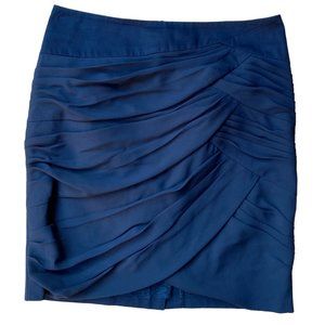 Anthropologie Coquille Surging Springs Crossover Pleated Draped Mini Skirt-6
